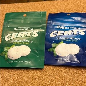Spearmint and Peppermint Cert Mints
